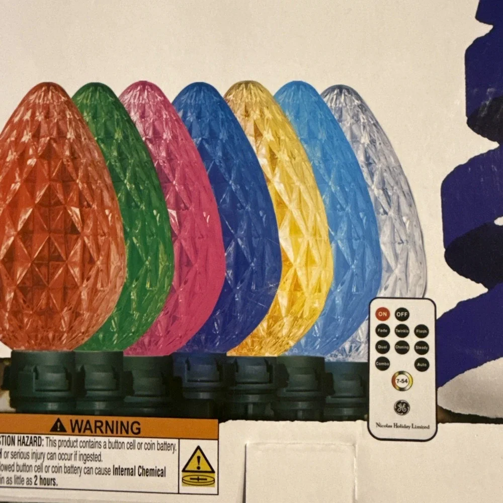 GE Color Effects 8-Marker Color Changing Christmas Light Bulb Pathway Markers